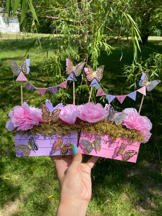 Butterfly kisses & baby wishes baby shower decor