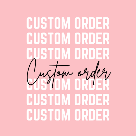Custom order cake topper